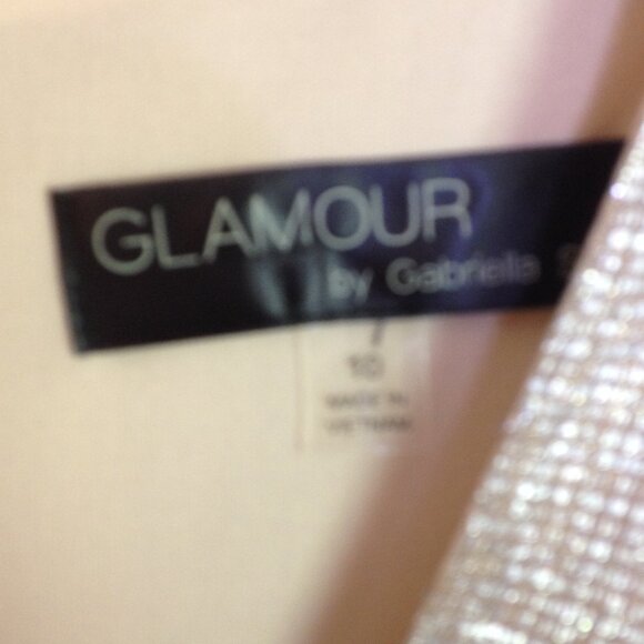 Glamour by Gabrielle Lined Cocktail Dress Silver 10 NWT - Picture 2 of 5